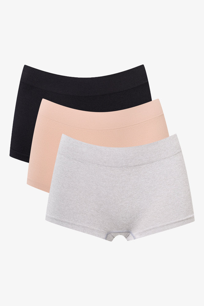 3 Pack Seam Free Boyleg Briefs (1)