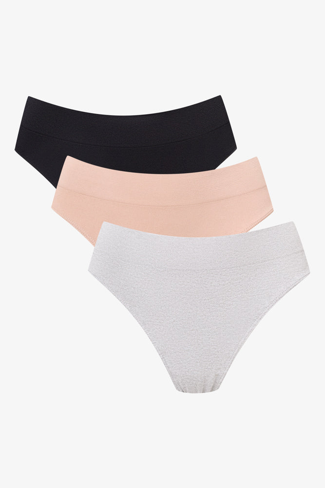 3 Pack Seamless Brazilian Briefs (1)