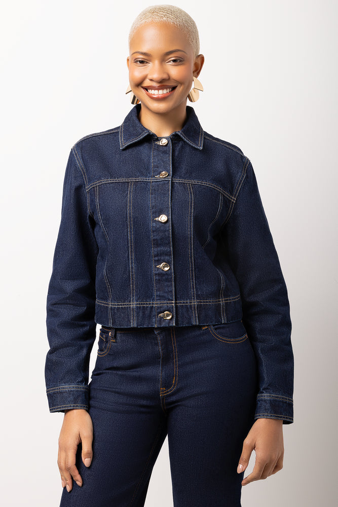 Indigo Blue Denim Trucker Jacket