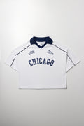 White Oversized Graphic Golfer