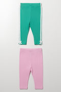 2 Pack Ribbed Leggings Set