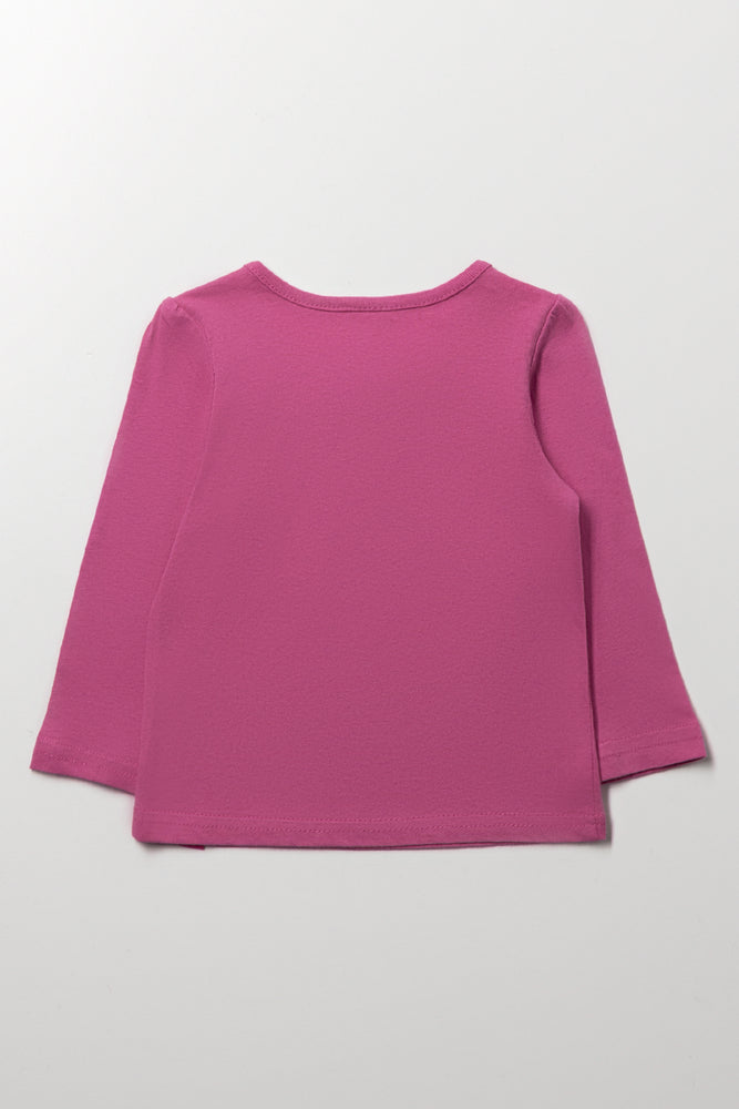 Long Sleeve T-Shirt Pink (2)