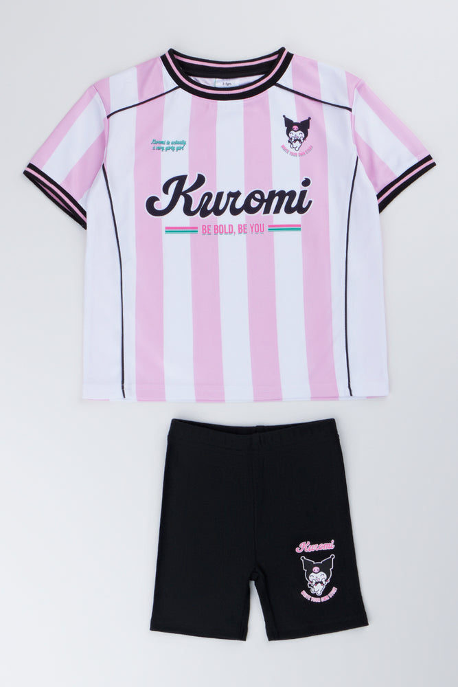 Kuromi Striped Football Set