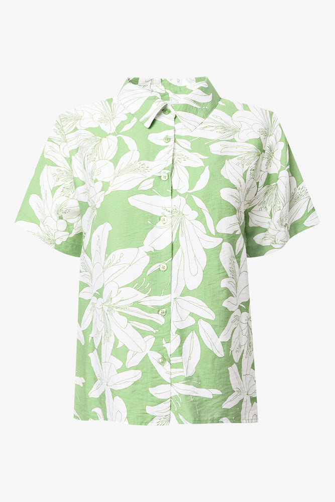 Floral Print Short Sleeve Shirt