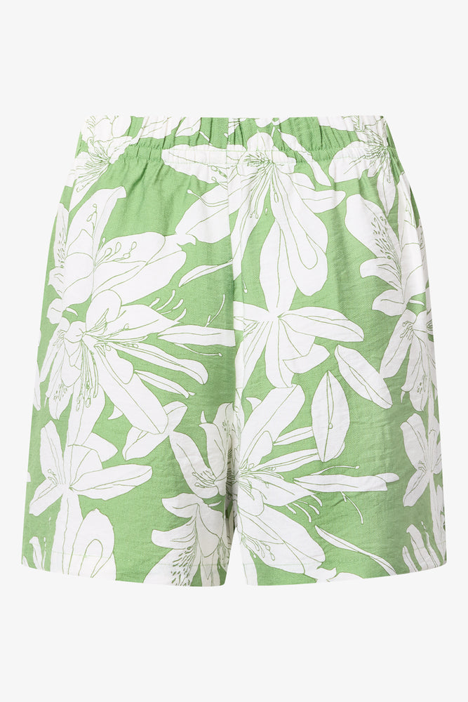 Green Floral Shorts (1)