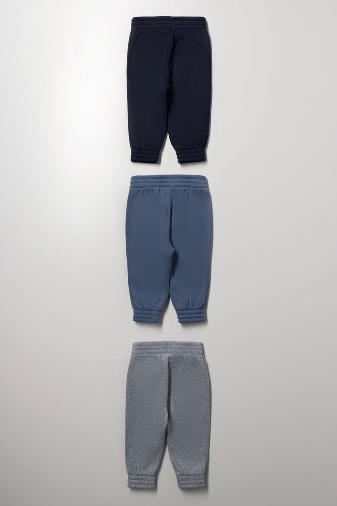 3 Pack Trackpants Navy, Blue & Grey (2)