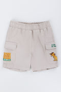 Stone Lion King Denim Shorts