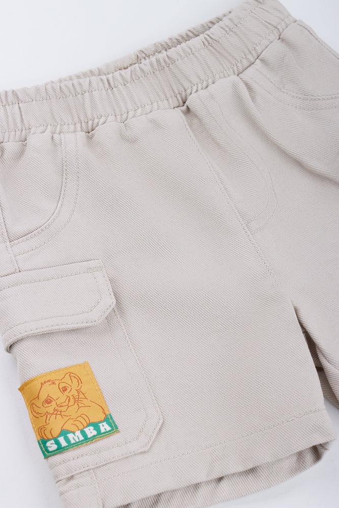Stone Lion King Denim Shorts (1)
