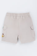 Stone Lion King Denim Shorts (2)
