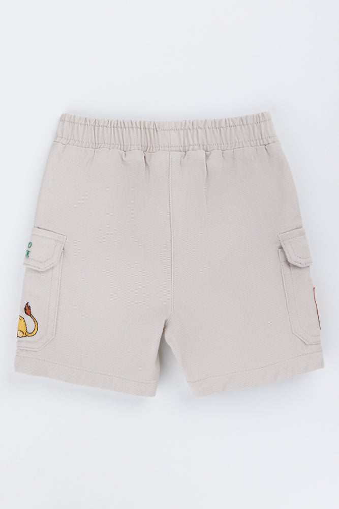 Stone Lion King Denim Shorts (2)