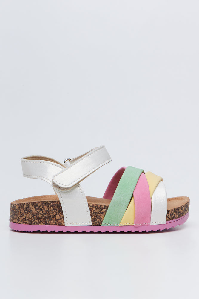 Rainbow Glitter Strappy Sandals (1)