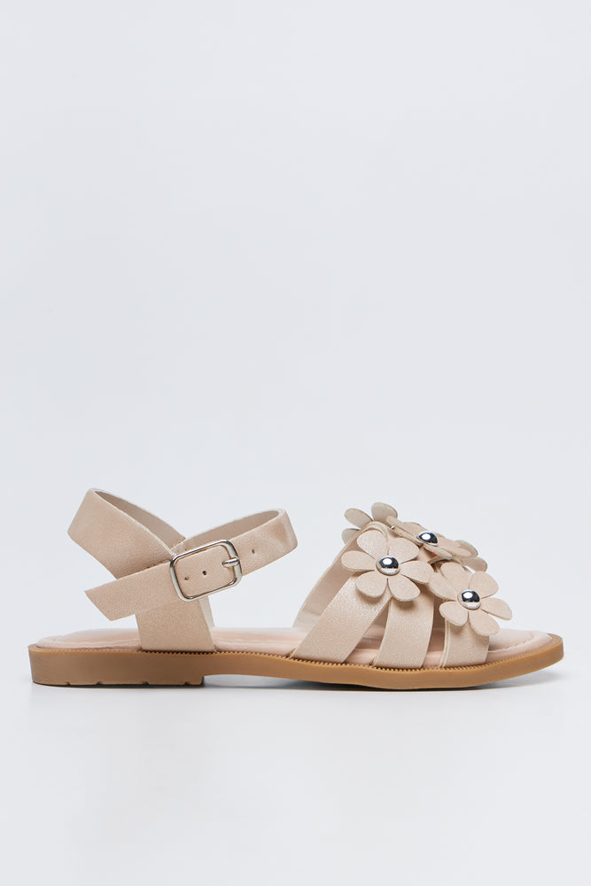 Stone Daisy Strap Sandals (1)