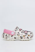 Cream Minnie Mouse Moulded Clogs (1)
