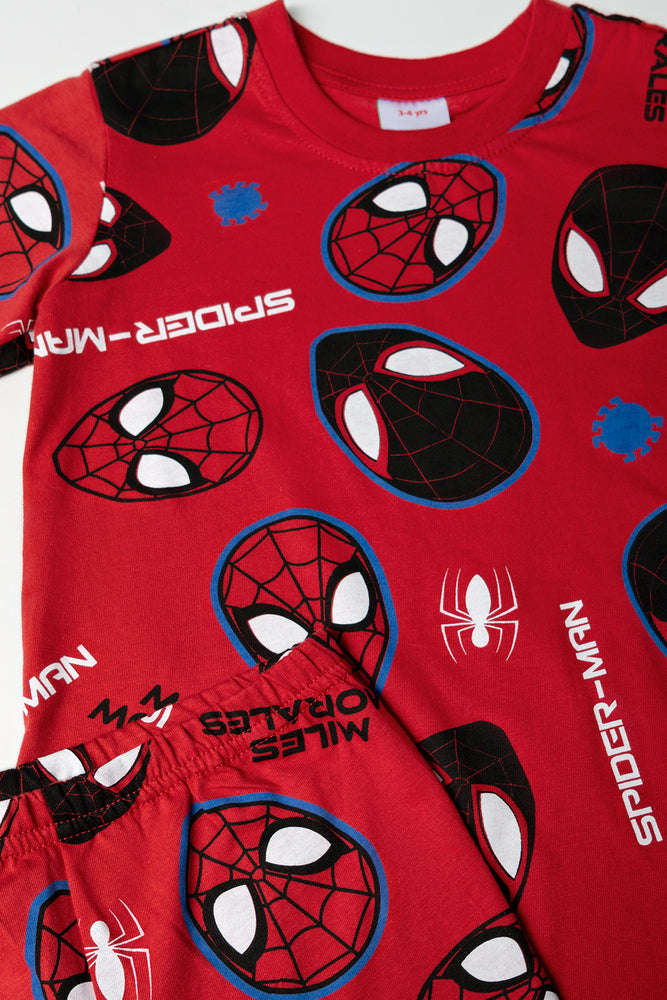 Spider-Man Red Print Pyjama Set (1)