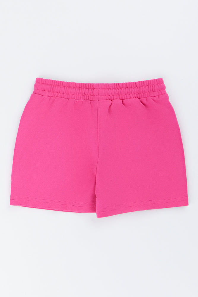 Barbie Graphic Fleece Shorts (2)
