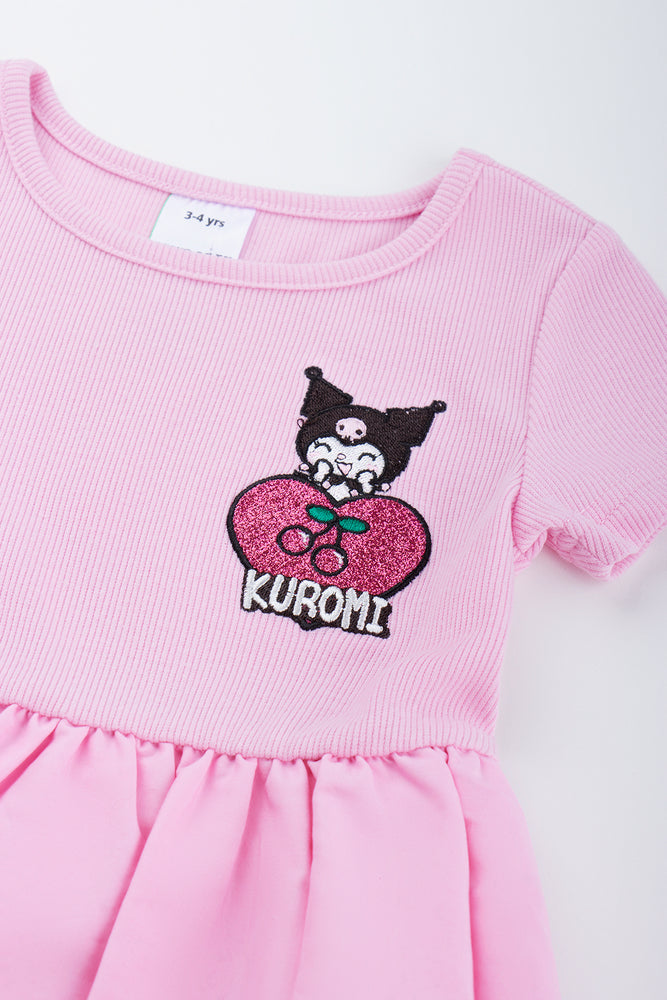 Pink Kuromi Bubble Dress (1)