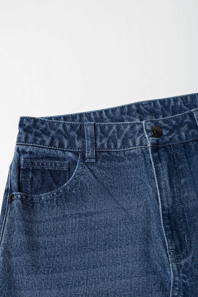 Classic Straight Leg Blue Jeans (1)