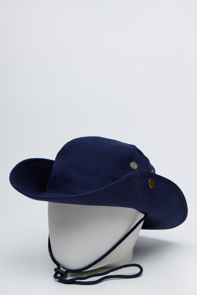 Navy Wide Brim Cricket Hat (3)