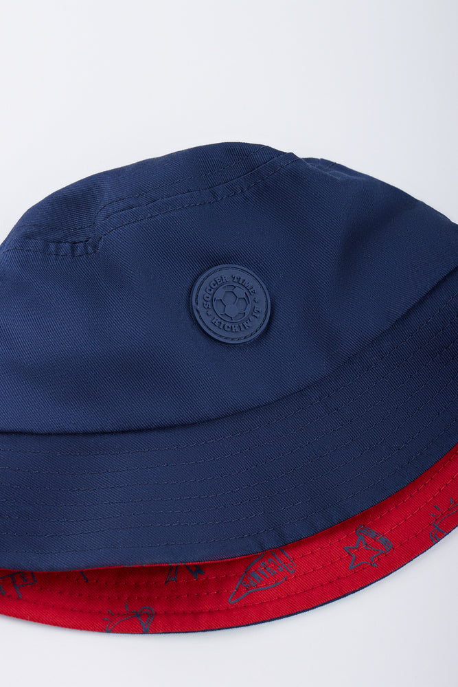 Navy Basic Cotton Bucket Hat (1)