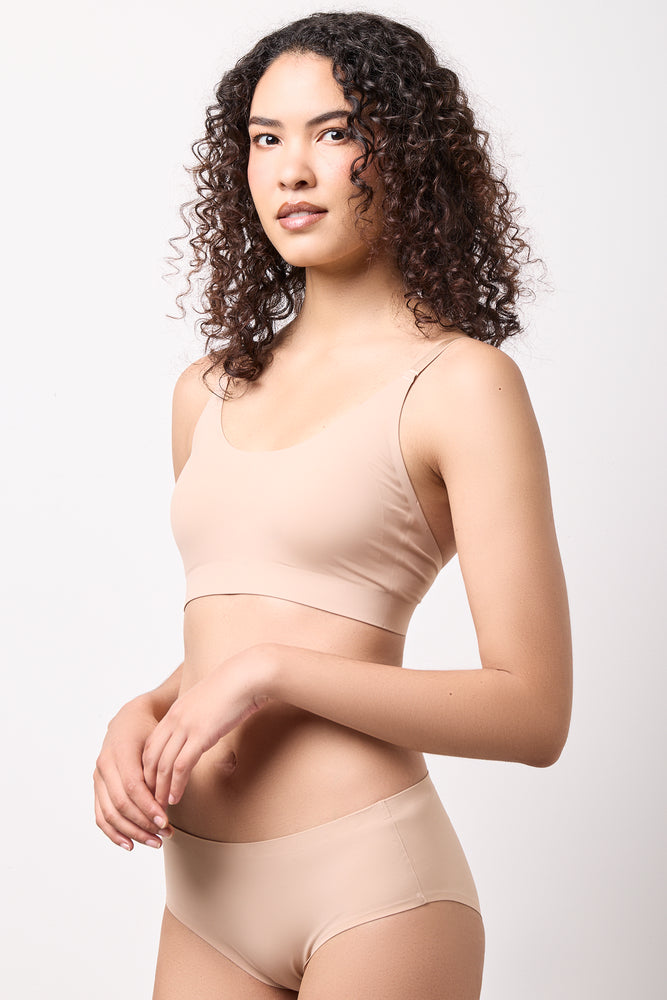 Taupe Bonded Bralette (1)