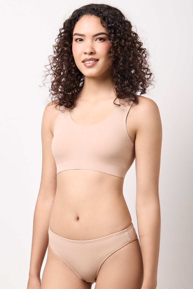 taupe Seamless Crop Top
