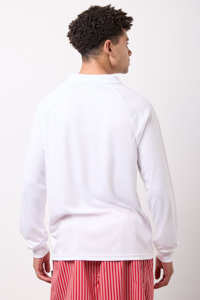 White Long Sleeve Soccer Top (2)