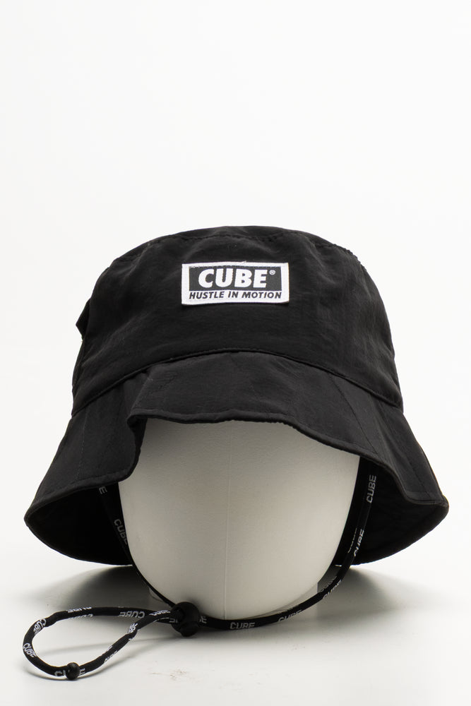 Black Adjustable Street Style Bucket Hat