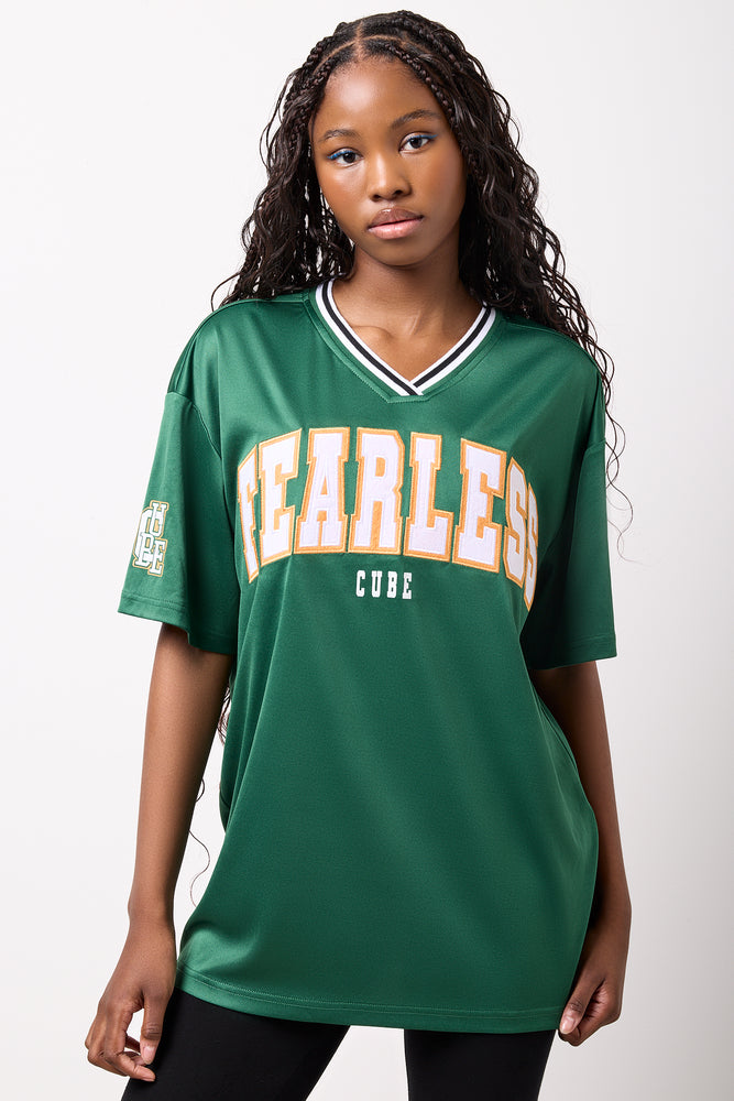 Green Fearless Graphic T-Shirt