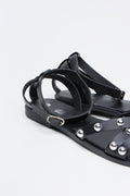 Black Studded Strappy Sandals (3)