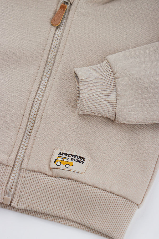 Stone Zip Through Kids Tracktop (1)