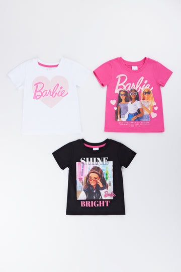 Barbie Graphic Print T-Shirt 3-Pack