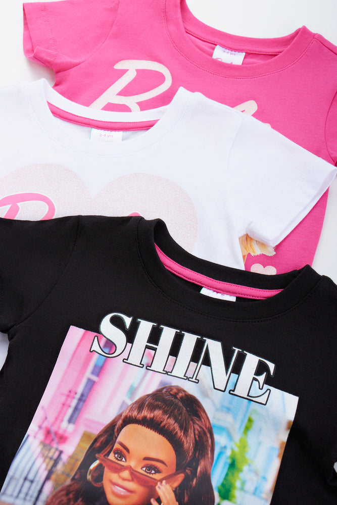 Barbie Graphic Print T-Shirt 3-Pack (1)
