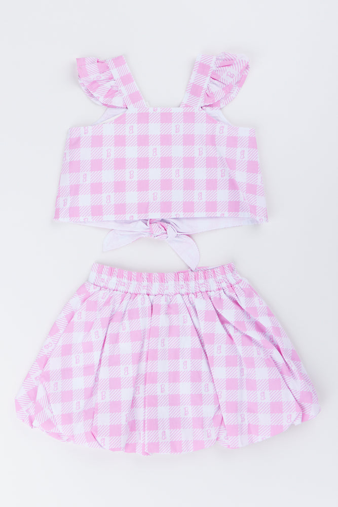 Pink Gingham Barbie Two Piece Set (3)