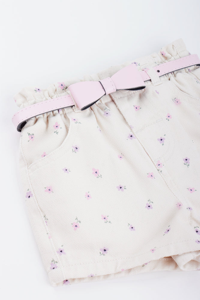 Floral Denim Shorts (1)