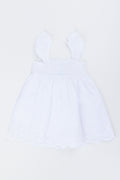 White Embroidered Button Down Dress (2)