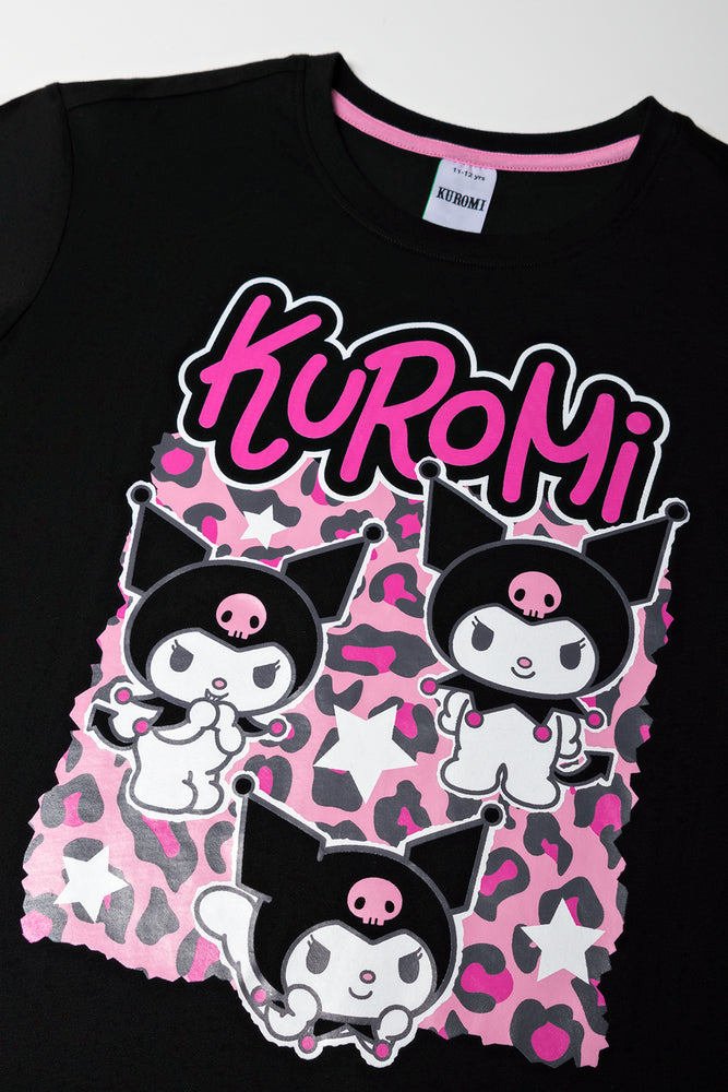 Kuromi Graphic Print Sleepshirt (1)