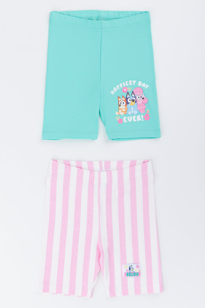 2 Pack Bluey Graphic Cycle Shorts