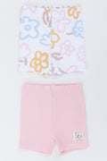 Floral and Pink Baby Shorts