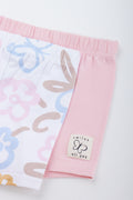 Floral and Pink Baby Shorts (1)
