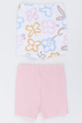 Floral and Pink Baby Shorts (2)