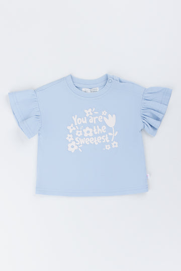 Sweetest Frill Sleeve Baby T-Shirt (1)