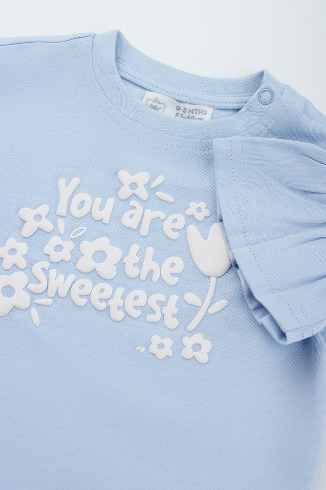 Sweetest Frill Sleeve Baby T-Shirt (2)