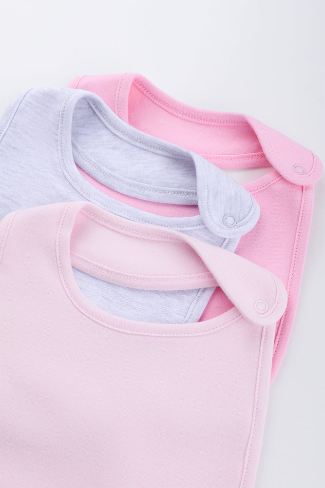 Pink 3 Pack Bibs (1)