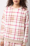 Pink Check Soft Sherpa Pyjamas (3)