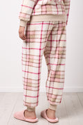 Pink Check Soft Sherpa Pyjamas (6)