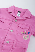 Pink Denim Boilersuit (1)