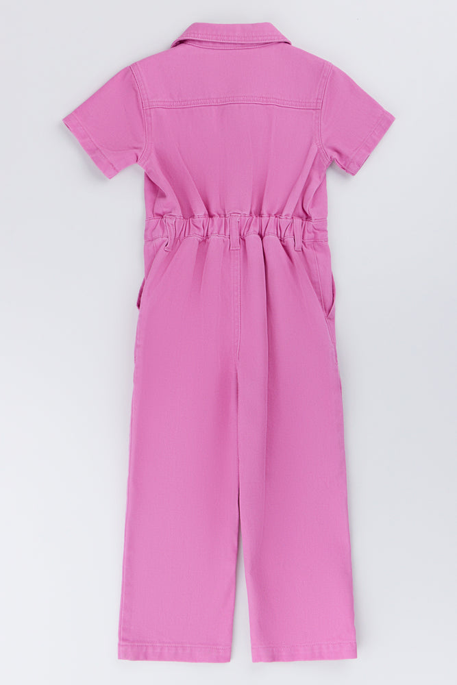 Pink Denim Boilersuit (3)