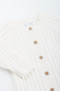 Cream Ribbed Baby Cardigan (2)