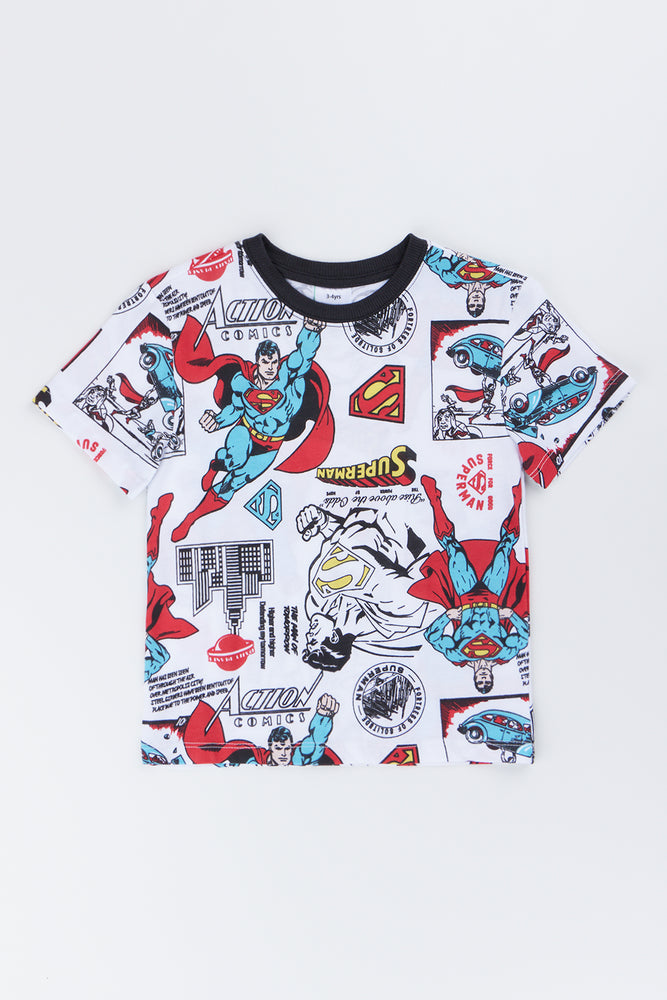 Superman Print Short Sleeve T-Shirt