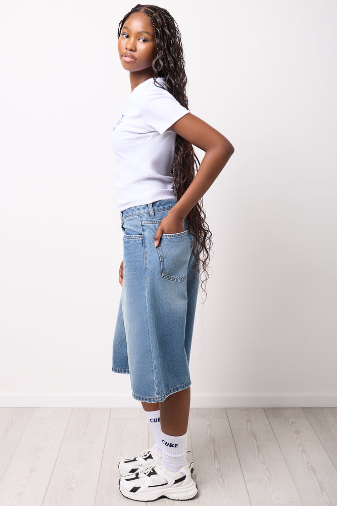 White Ribbed Graphic T-Shirt (1)